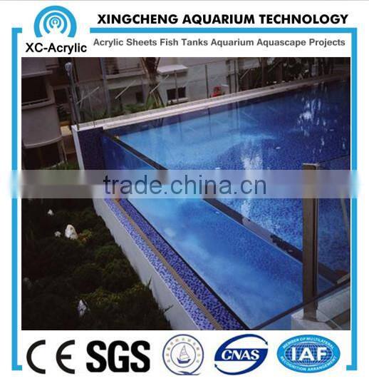 High quality and good transparent acrylic panels for swimming pool