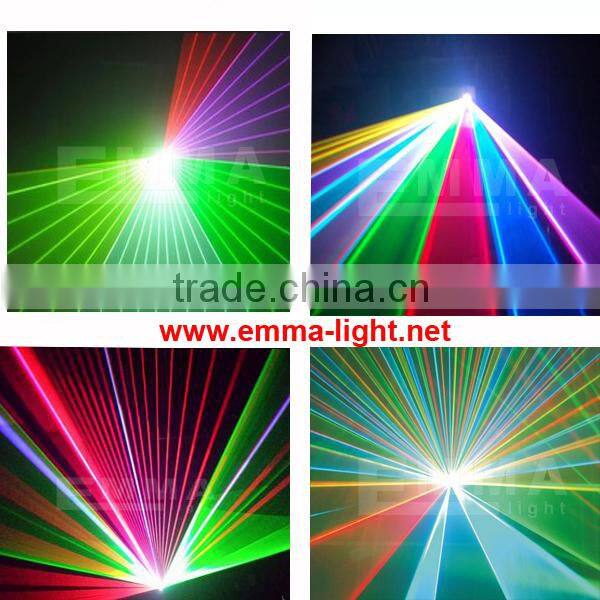 Free shipping 2w laser rgb full color 2.5w rgb laser Animation Laser Show DJ Light DMX / ILDA signal