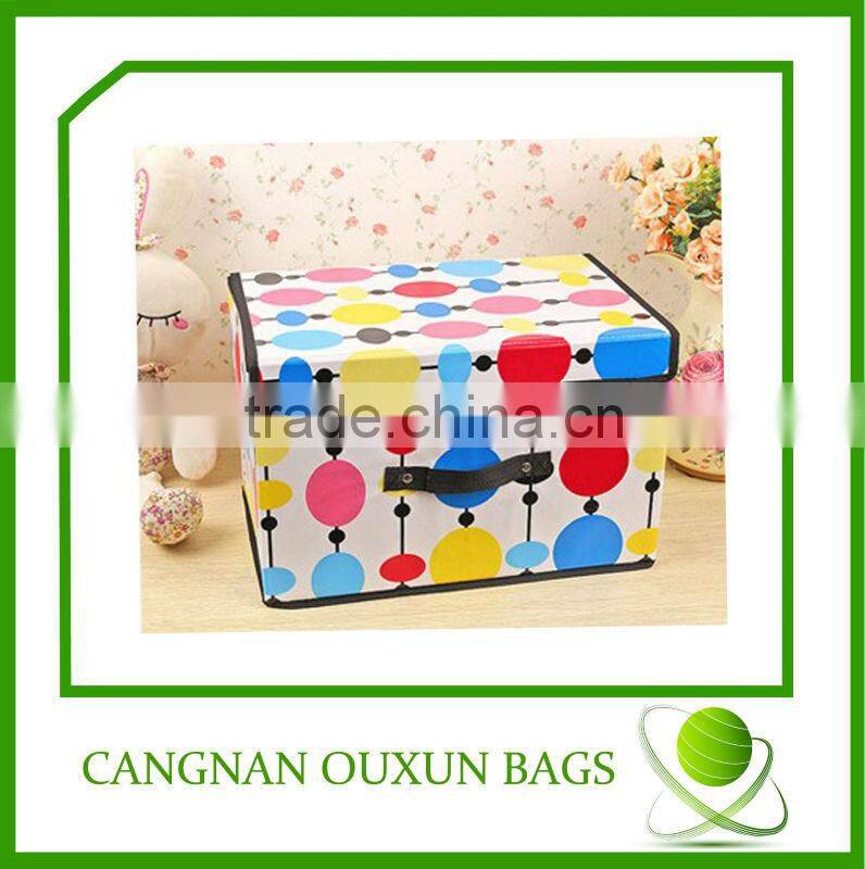 Household non woven foldable storage box