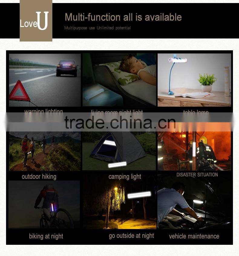 Easy carrying best quality portable emergency rechargeable camping lamp mini tube light multi-functional