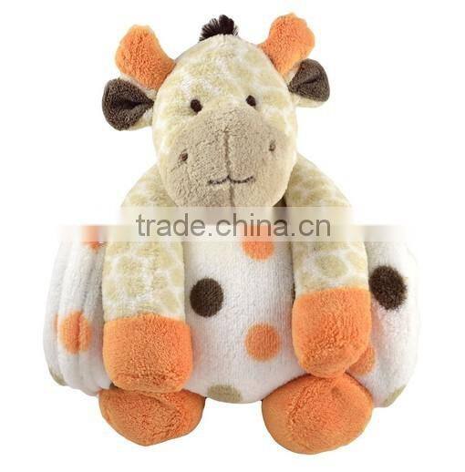 animal shaped blanket/travel kit blanket pillow/baby blanket animal pattern