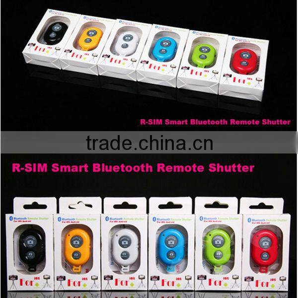 wireless bluetooth remote shutter remote control for mobile phone IOS and Android