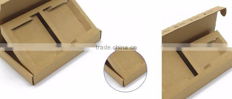 Pretty custom size natural brown square paper carton box