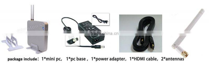 computer wholesale distributor n3510 2.00 ghz hd ports fanless mini pc linux Dual display 300M WIFI Quad core processor