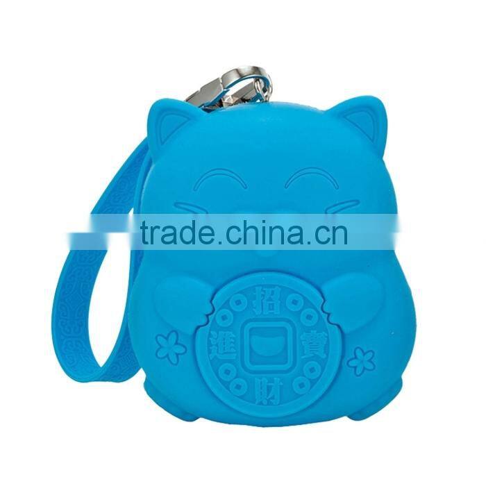 Cute anime shape custom silicone key smart wallet/key holder