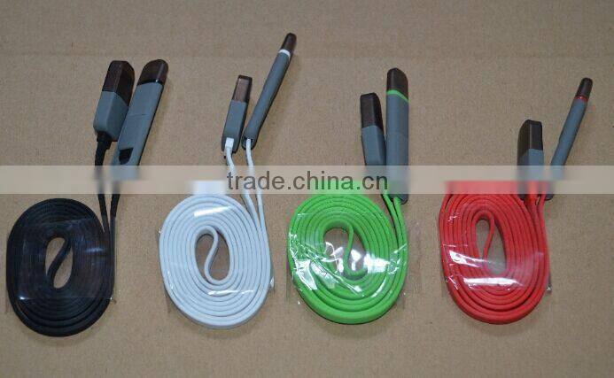 2 in1 usb cable usb data cable for iphone/samsung