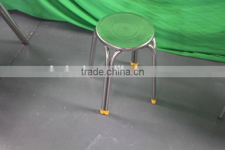 stainless steel metal stool fast food restaurant dining chair leisure stainless steel chair(YC024)