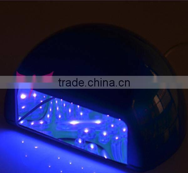 Hot pink uv led nail lamp 3W finger uv led gel lamp nail dryer