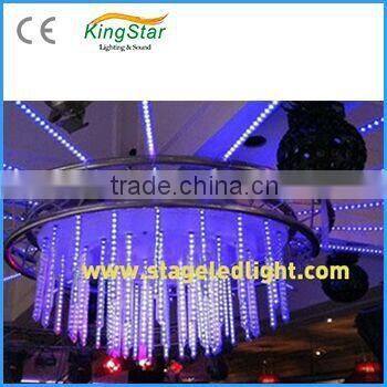 2015 Outdoor 3D Effect Christmas Decoration DJ Disco Club DMX Control LED Meteor Tube Lighting Fixture with Power Suppply