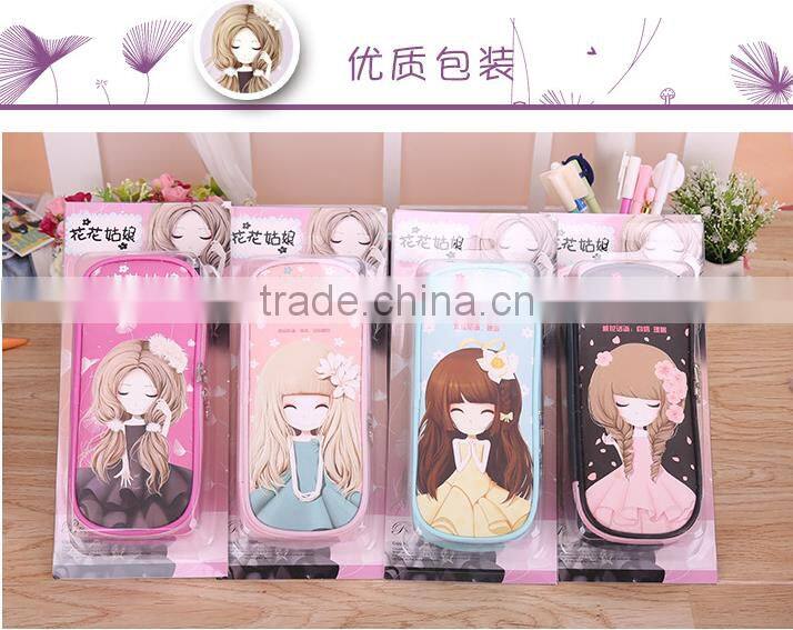 Wholesale pencil case box best selling beautiful pen bag