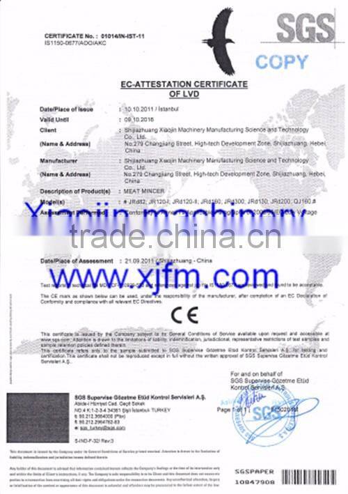 Industrial Meat Grinder Machine