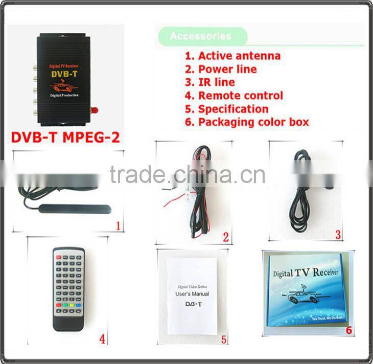2014 High Speed Mobile car digital tv receiver box