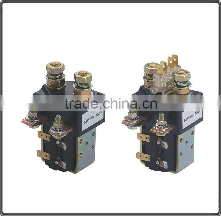 Magnetic electrical overload relay mini hight quantity dc contactor ZJW100-H