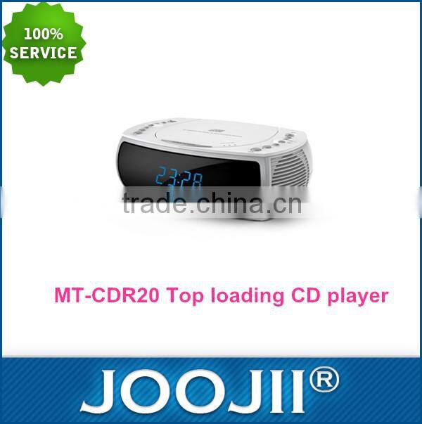 Portable boombox CD/mp3 player with big display, Personal top loading CD player with PLL FM radio