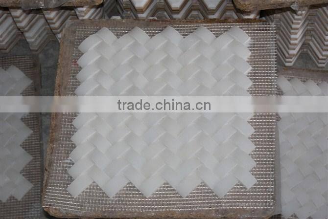 chinese white carrara marble mosaic tile picture