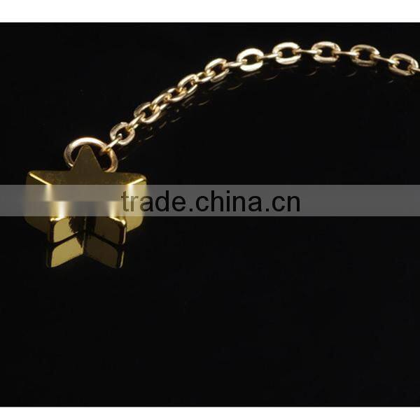 star short copper bead chain latest model fashion necklace