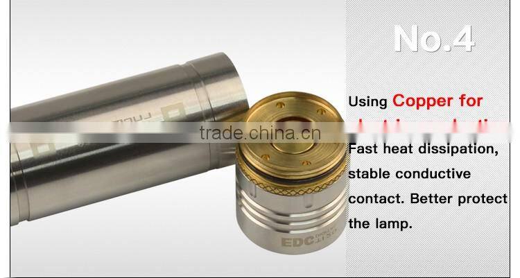 Promotion item Titanium alloy Q5 mini flashlight 16340 rechargeable torchlight