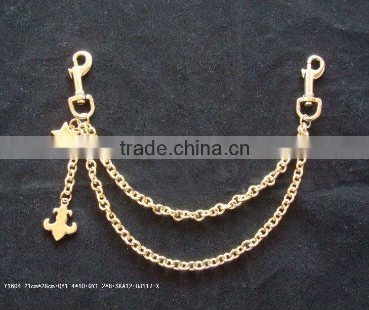 gun metal color chain belt