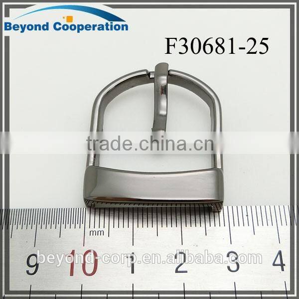 25mm shiny gun metal tri glide pin buckle for women bag