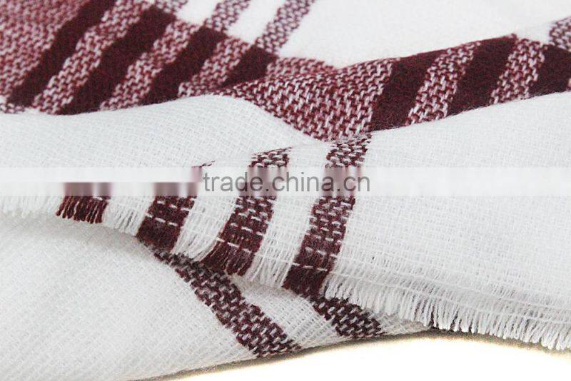 plaid tartan brand name classic oversize winter scarf