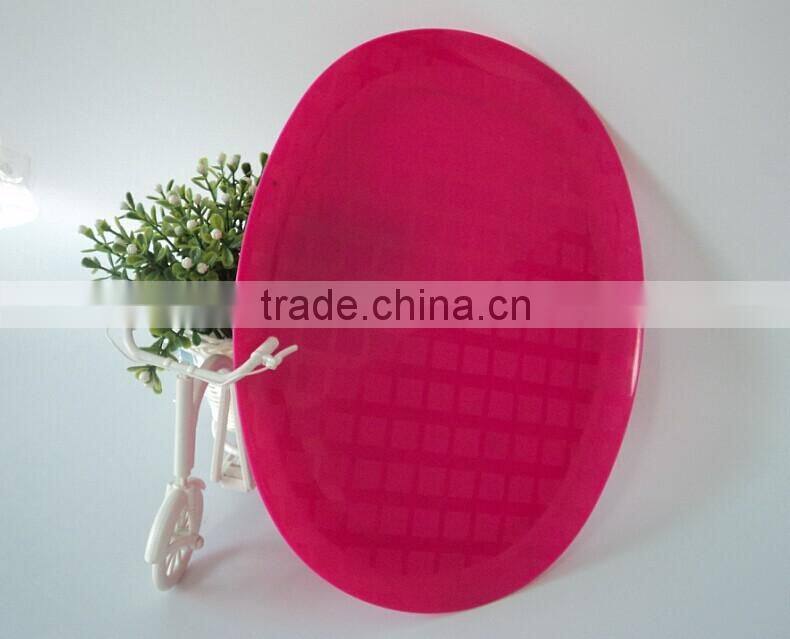 Colorful Plastic Oval Plate