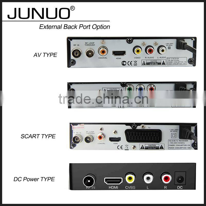JUNUO china manufacture OEM outstanding quality HD 1080p mstar 7t01 Slovakia digital tv receiver set top box