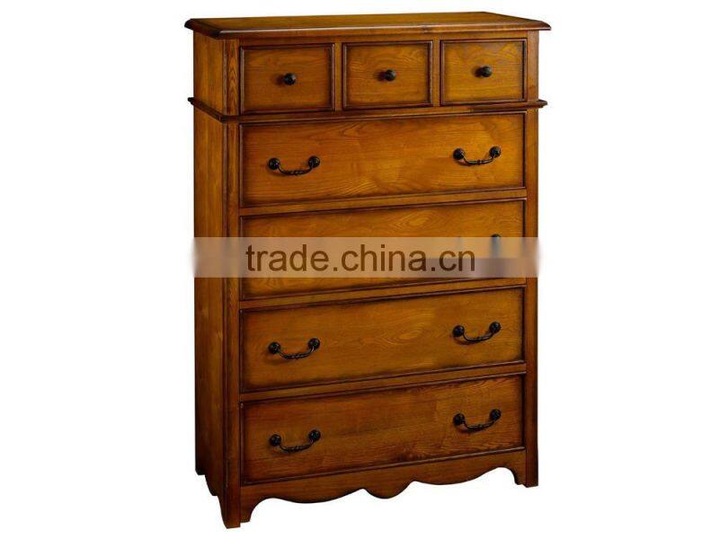 Yihua Hailey Antique Ash Wood Furniture Bed Set