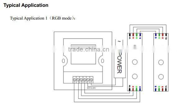 Touch Panel Multi-function LED Controller, RGB Control Function, color temperature adjustable function, Dimming Function