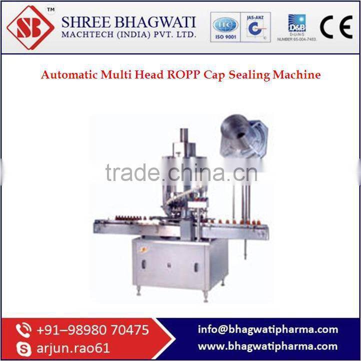 Trouble Free Running Automatic Multi Head ROPP Cap Sealing Machine