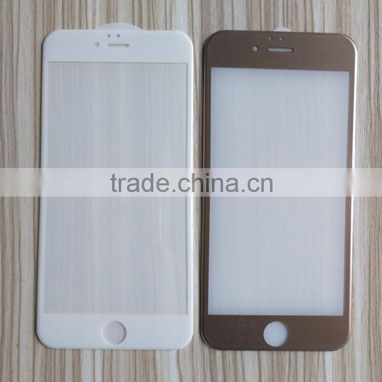 2016 hot selling 0.2mm 9H 3D tempered glass screen protector for Iphone 6 6s plus