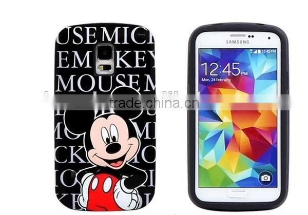 Lovely silicone rubber phone cover for samsung galaxy note 3 cartoon case