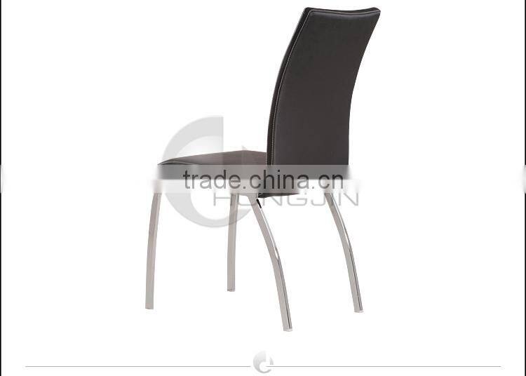 Hongjin Office Room Furniture Chrome Black Chairs