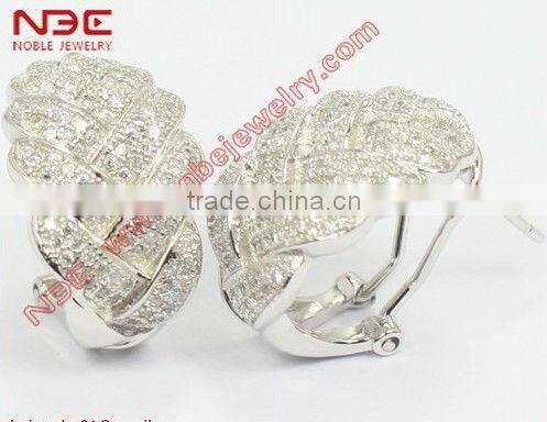 Turkish fashion silver jewelry,hot sale butterfly design rhodium cute 925 silver earrings jewelry for trendy girls and women