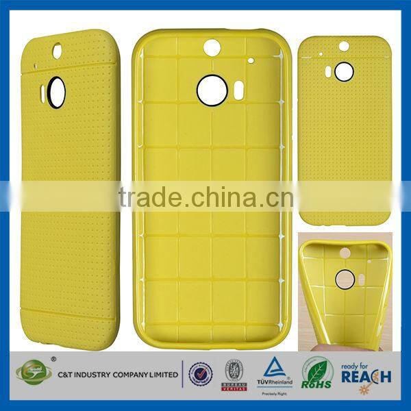 C&T Lovely Multihole Dots Gel TPU Case Cover Skin Shield for HTC ONE M8