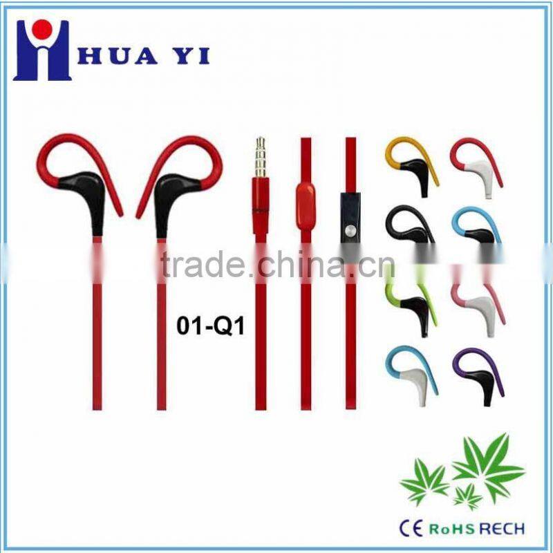 Top Selling Products 2015 wired earphones new products 3.5mm in-ear sport earphone
