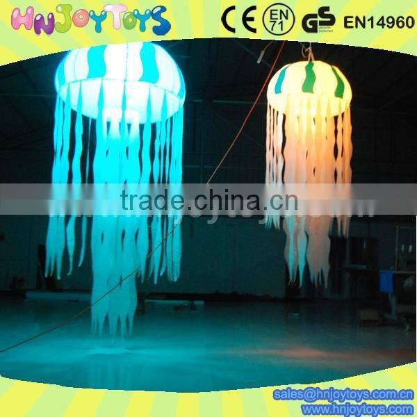 Party decoration inflatable led jelly fish lamp