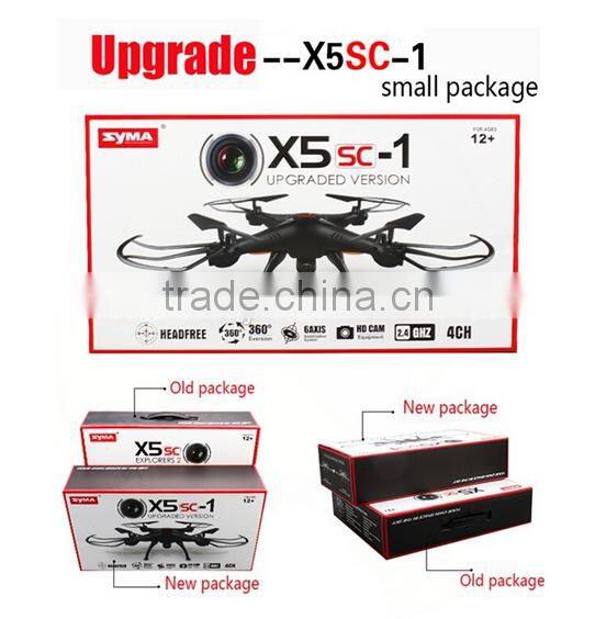 2016 best selling !!! Market New Arrival SYMA X5SC Quadcopter 2.4G 4CH 6-Axis Drone with Camera 2.0 MP Quadcopter factory price