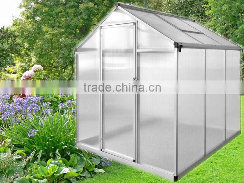 Easy DIY 6*6 FT Aluminum Garden Greenhouse
