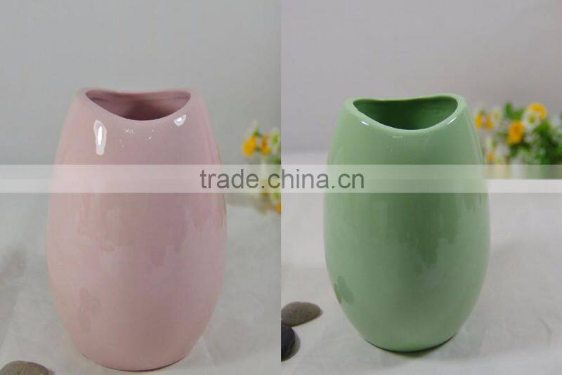 Indoor ceramic flower pot