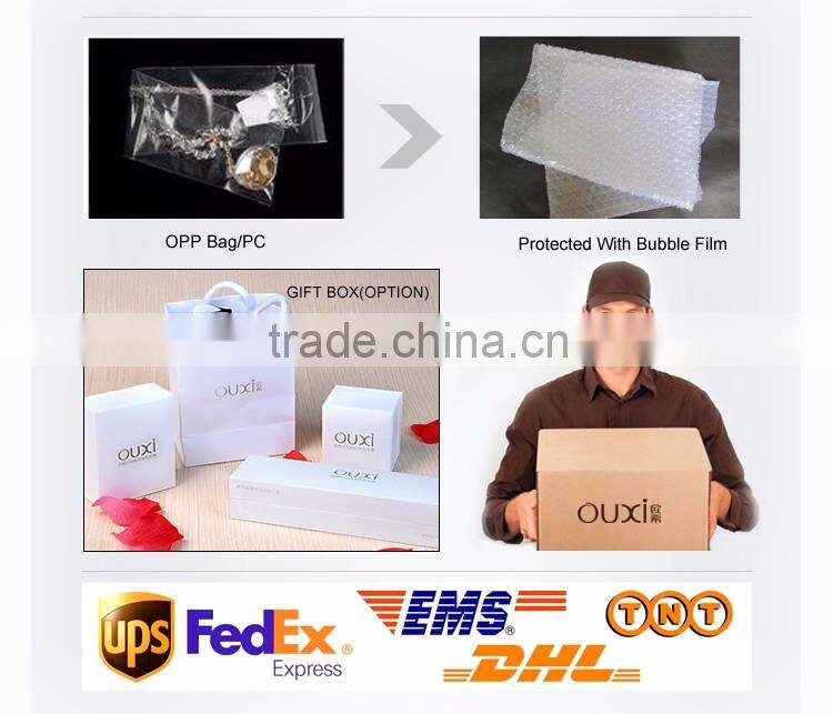 OUXI 925 sterling silver jewelry wholesale Made With Crystal Y20192