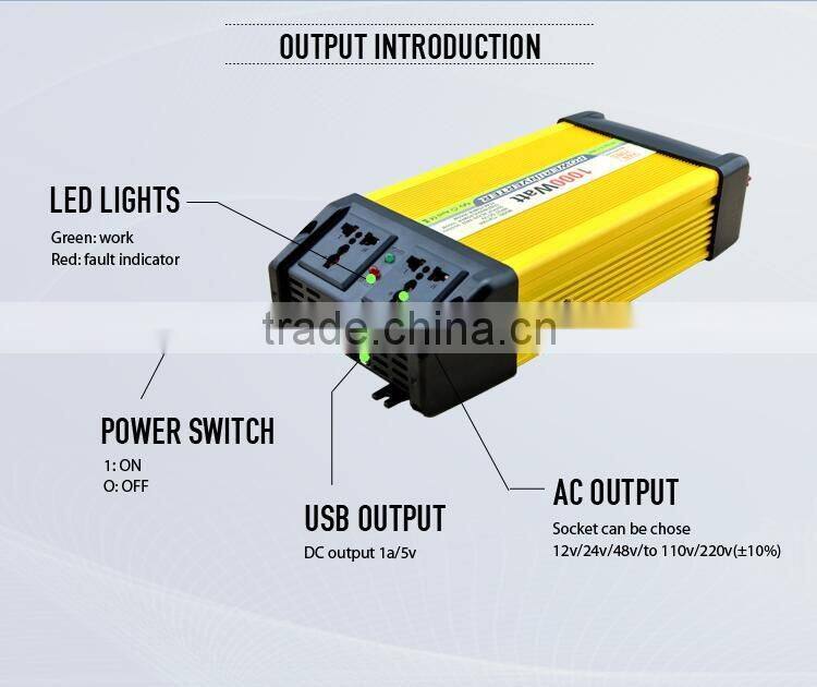 1000w 220v 12v transformer price/ solar inverter without battery for wholesales