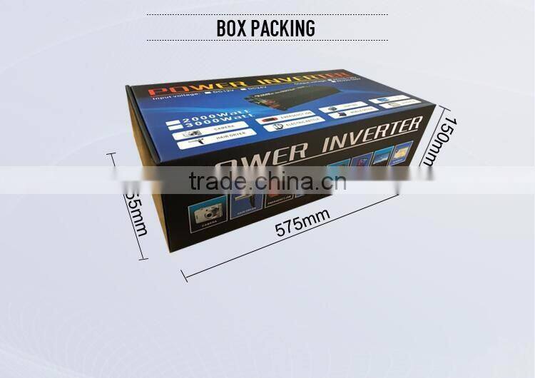 Modified sine wave 3000W charging power inverter dc to ac with UPS