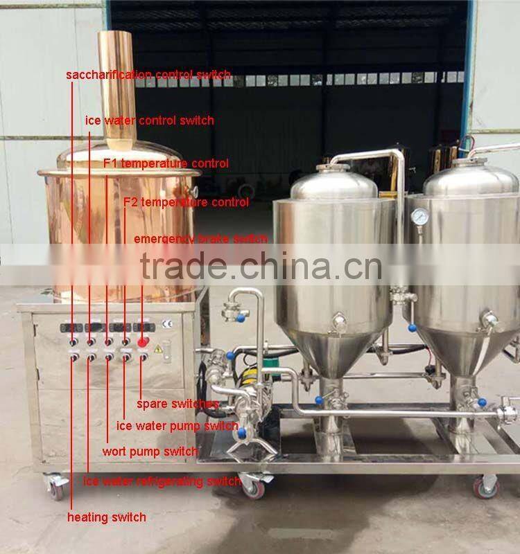 50L small brewery equipment home conical fermentation tanks