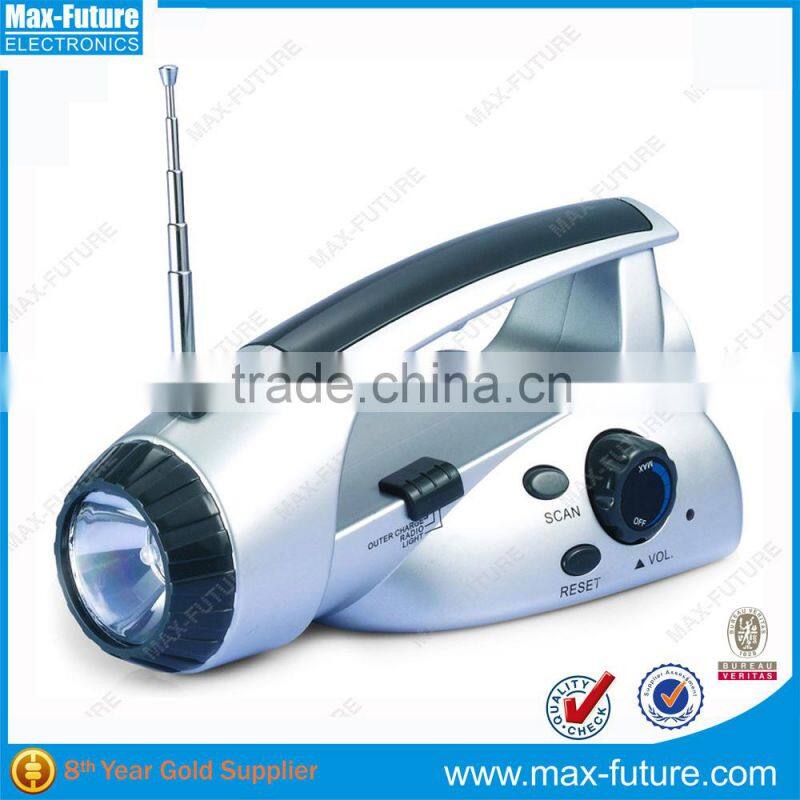 FM Radio with LED Torch,Emergency Cellphone Charger