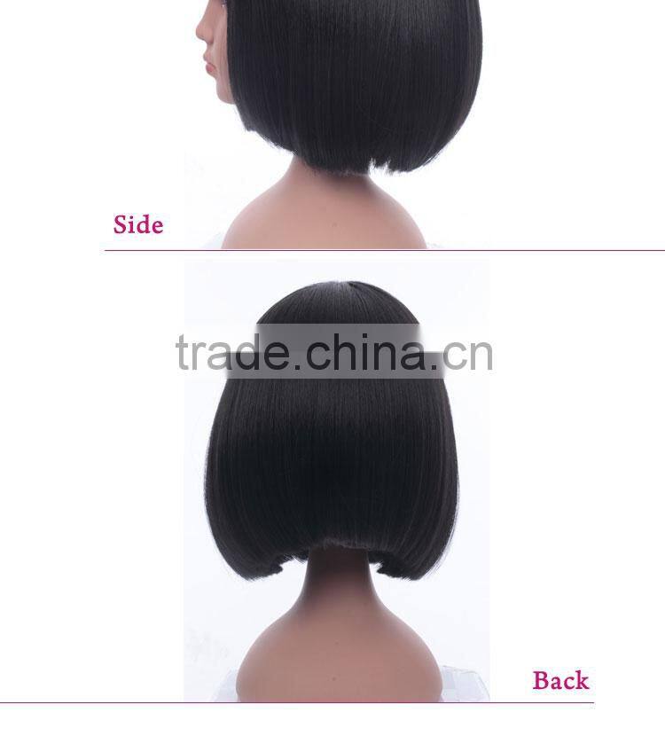 Quality guaranteed High Temperature Fiber children synthetic u part wig