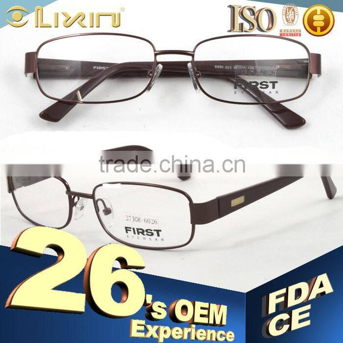 Full Rim Metal Optical Frame Men's Decorative Eyewear Frame Glasses Computer Glasses Prescription Eyeglasses Frame 27JG8-6026
