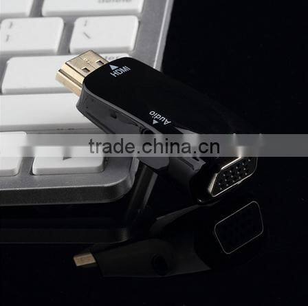 HDMI to VGA with Audio Cable HDMI to VGA Adapter Male To Female 1080p HDMI to VGA Converter For PC/HDTV
