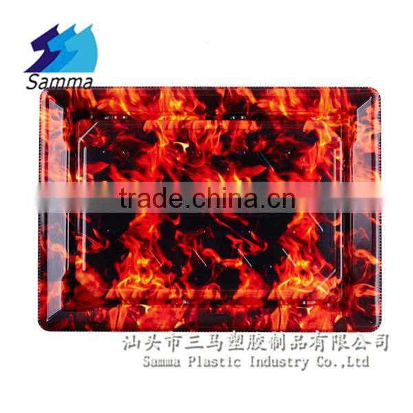 KW-0002TS-RB Wholesale plastic disposable food plates