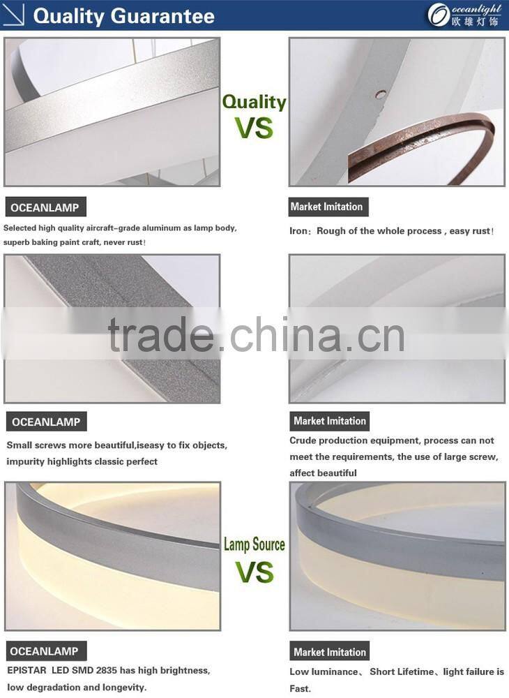 Modern Simple Acrylic LED Circle Pendant Light 1 Tier Ceiling Lights OXD8815-40+60+80