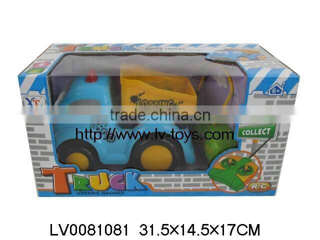 funny 2CH rc truck toys with light and music